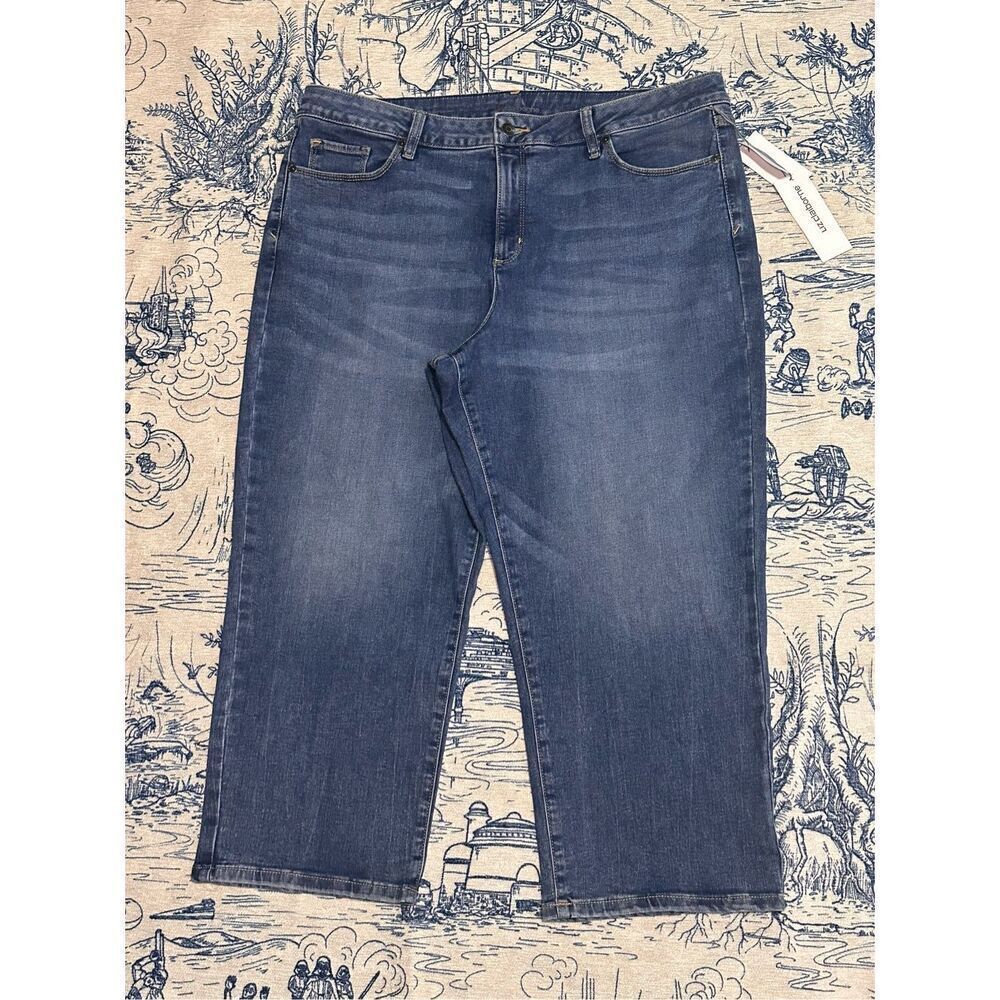 NEW WITH TAGS Liz‎ Claiborne  blue Jean Crop Capris Pants NWT size 18